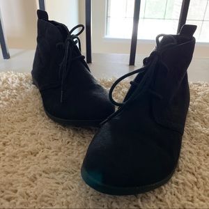 Flat Lace Up Half Boots Booties